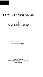 Cover of Love Insurance by Earl Derr Biggers