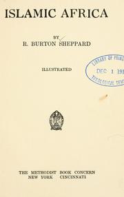 Front cover of Islamic Africa by Roscoe Burton Sheppard