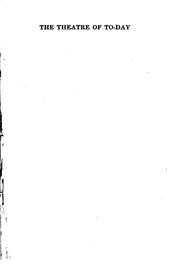Cover of The theatre of to-day by Hiram Motherwell