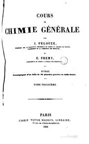Cover of Traité de chimie, générale, analytique, industrielle et agricole by Théophile Jules Pelouze