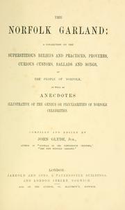 Front cover of The Norfolk garland by Glyde, John jr.