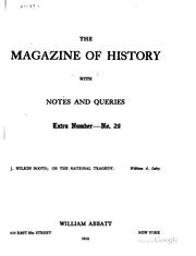 Front cover of J. Wilkes Booth; or, The national tragedy by William Alfred Luby