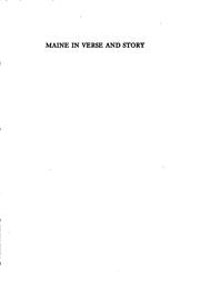 Front cover of Maine, in verse and story by George A. Cleveland