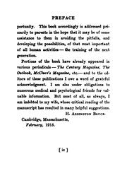 Cover of Psychology and parenthood by H. Addington Bruce