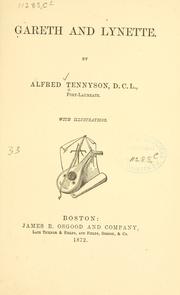 Front cover of Gareth and Lynette, etc. by Alfred Lord Tennyson