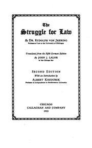 Front cover of Kampf um's Recht by Rudolf von Jhering