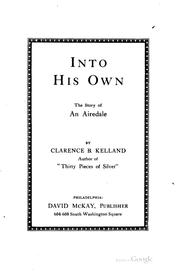 Front cover of Into his own by Clarence Budington Kelland