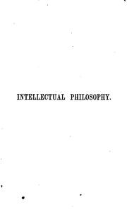 Front cover of A system of intellectual philosophy by Asa Mahan