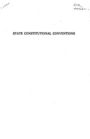 Front cover of A list of documentary material relating to state constitutional conventions, 1776-1912 by Augustus Hunt Shearer