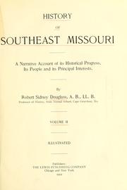 Front cover of History of southeast Missouri by Robert Sidney Douglass