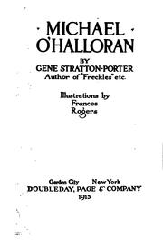 Cover of Michael O'Halloran by Gene Stratton-Porter