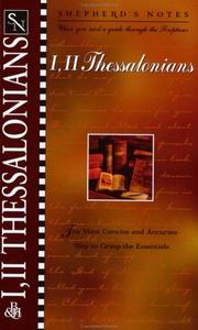 Front cover of 1,2 Thessalonians by Dana Gould