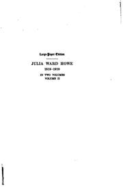 Cover of Julia Ward Howe, 1819-1910 by Laura Elizabeth Howe Richards