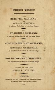 Cover of Northern garlands by Ritson, Joseph