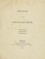 Cover of Poetry of the Anti-Jacobin by George Canning