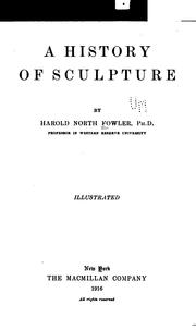 Front cover of A history of sculpture by Harold North Fowler