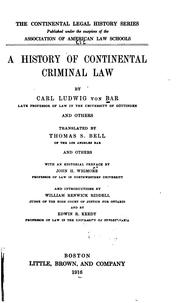 Front cover of Geschichte des deutschen Strafrechts. by L. v. Bar