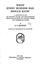 Cover of What every business woman should know by Lillian Cecilia Kearney