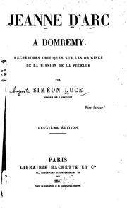 Front cover of Jeanne d'Arc à Domremy by Siméon Luce