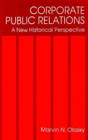 Front cover of Corporate public relations by Marvin N. Olasky