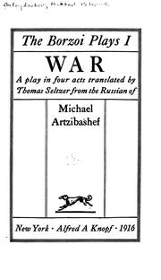 Cover of War by M. Art͡sybashev