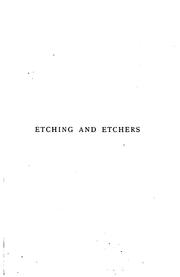 Cover of Etching & etchers by Hamerton, Philip Gilbert