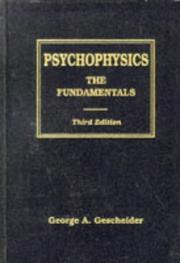 Cover of Psychophysics by George A. Gescheider
