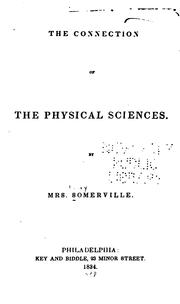 Front cover of The Connection Of The Physical Sciences by Mary Somerville