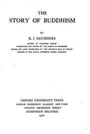 Front cover of The story of Buddhism by Kenneth J. Saunders