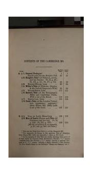 Front cover of The Cambridge ms (University library, Gg. 4.27) of Chaucer's Canterbury tales by Geoffrey Chaucer
