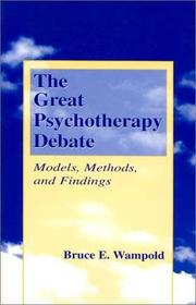 Cover of The Great Psychotherapy Debate by Bruce E. Wampold