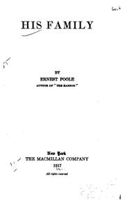 Front cover of His Family by Ernest Poole
