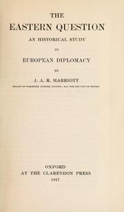 Cover of The Eastern question by Marriott, J. A. R. Sir