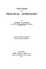 Front cover of Text-book on practical astronomy by George L. Hosmer