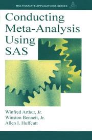 Cover of Conducting Meta-Analysis Using SAS by Jr., Winfred Arthur