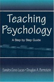 Cover of Teaching psychology by Sandra Goss Lucas