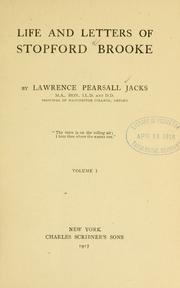 Front cover of Life and letters of Stopford Brooke by Jacks, L. P.