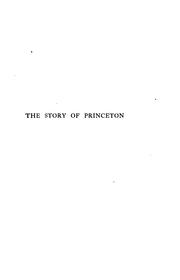Front cover of The story of Princeton by Edwin Mark Norris