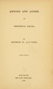Cover of Arnold and André by George Henry Calvert