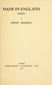 Cover of Made in England by Sir Owen Seaman
