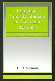 Front cover of Language Minority Students in American Schools by H. Douglas Adamson