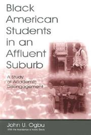 Front cover of Black American students in an affluent suburb by John U. Ogbu