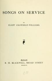 Front cover of Songs on service by Eliot Crawshay-Williams