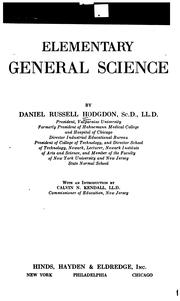 Cover of Elementary general science by Daniel Russell Hodgdon