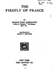 Front cover of The Firefly of France by Marion Polk Angellotti