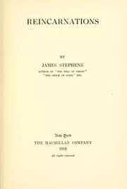 Cover of Reincarnations by James Stephens