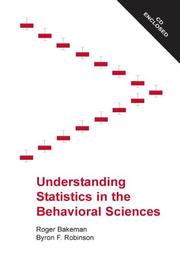 Cover of Understanding statistics in the behavioral sciences by Roger Bakeman
