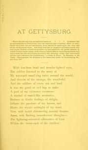Cover of At Gettysburg by Frank Cowan