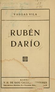 Front cover of Rubén Darío by José María Vargas Vila