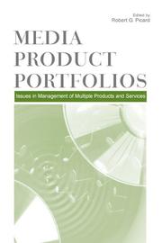 Front cover of Media product portfolios by Robert G. Picard